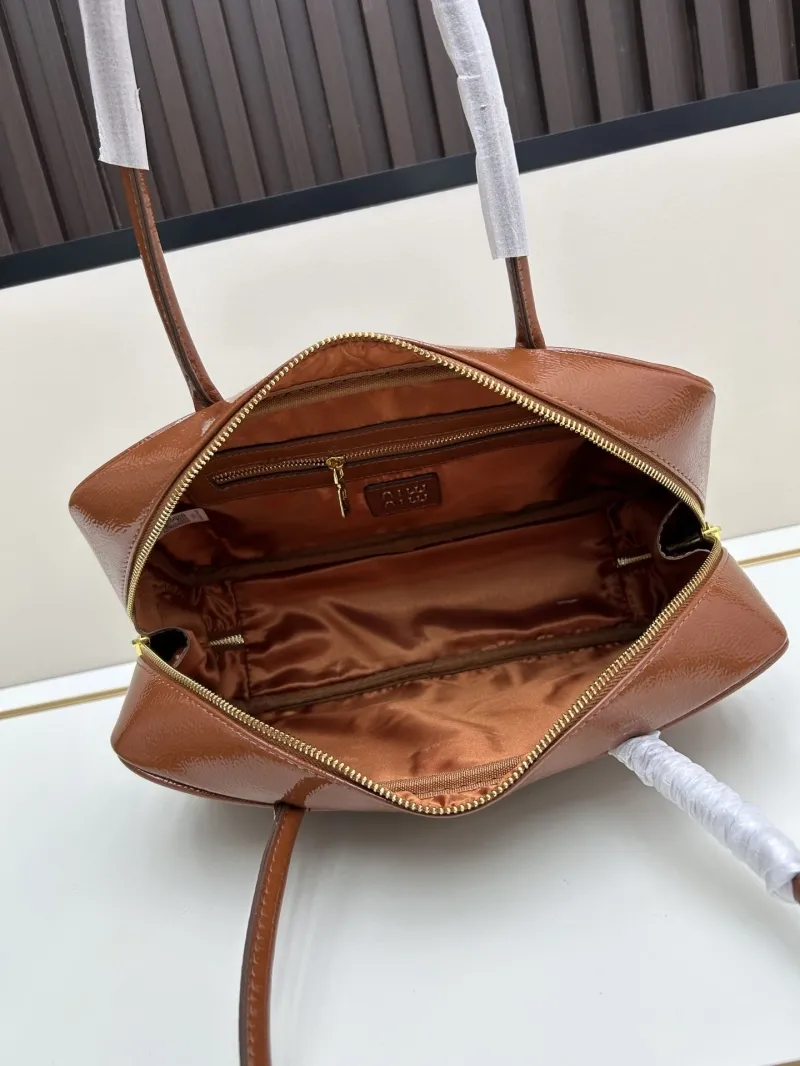 Miu Miu Brown Top Handle Bag 2510 - Image 7