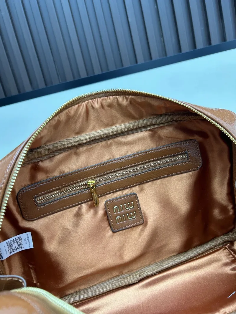 Miu Miu Brown Top Handle Bag 2510 - Image 8