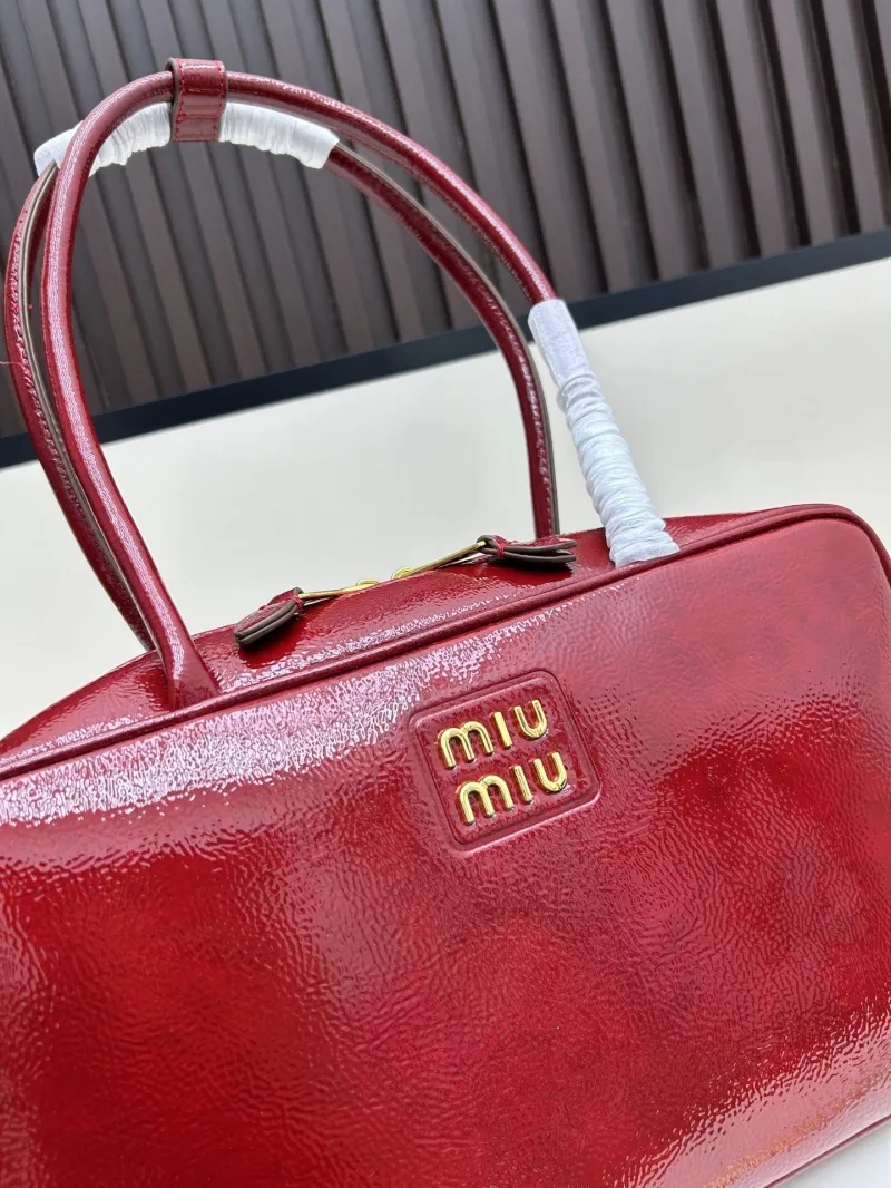 MIU MIU Red Top Handle Bag 2510 - Image 4