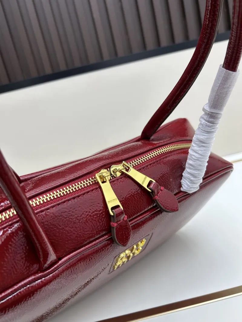 MIU MIU Red Top Handle Bag 2510 - Image 6