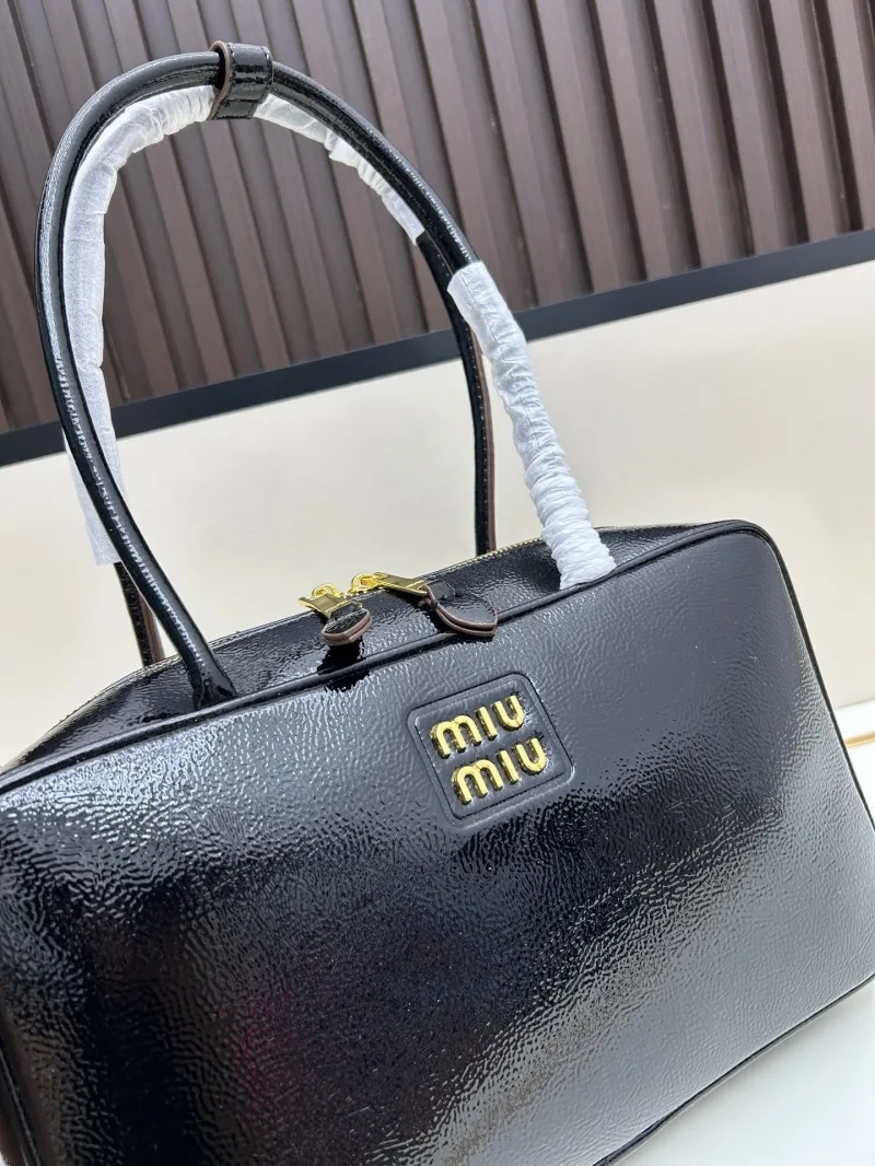 MIU MIU Black Top Handle Bag 2510 - Image 4