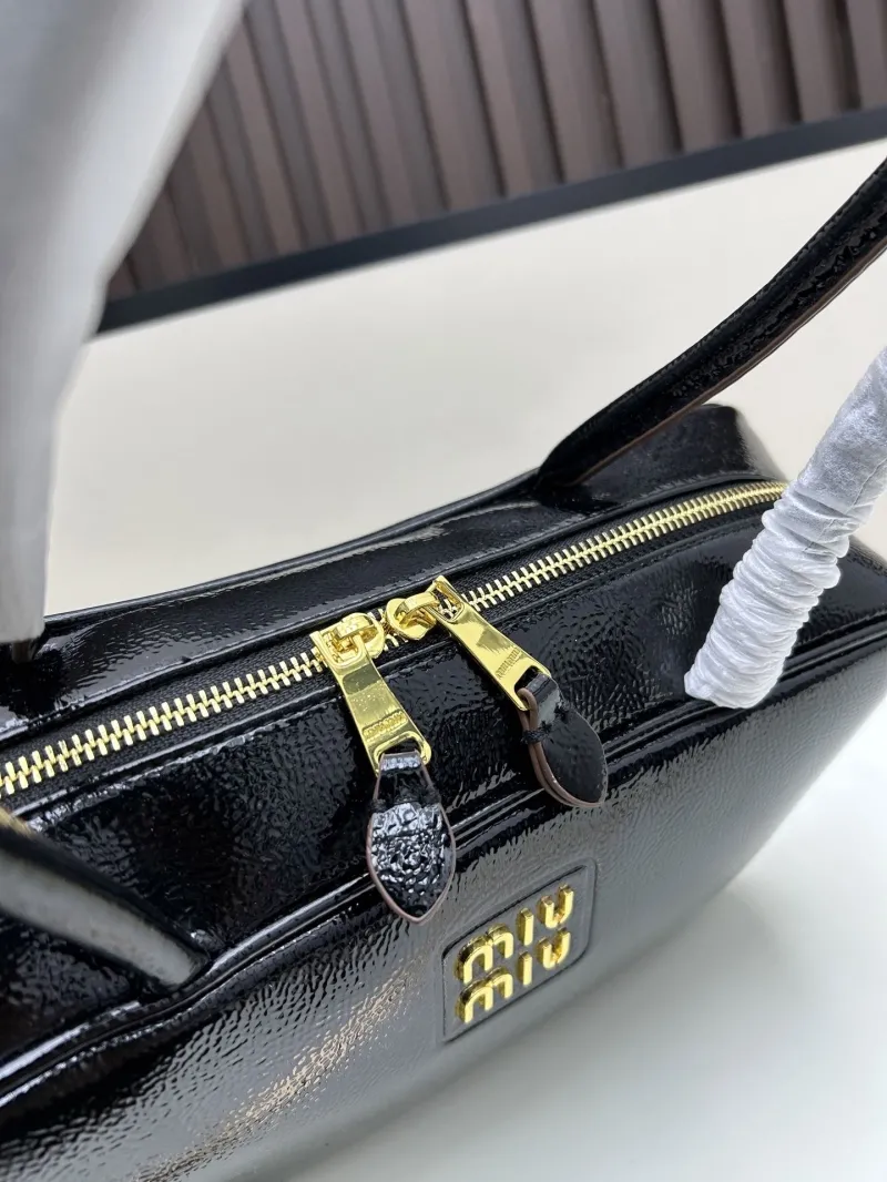MIU MIU Black Top Handle Bag 2510 - Image 6
