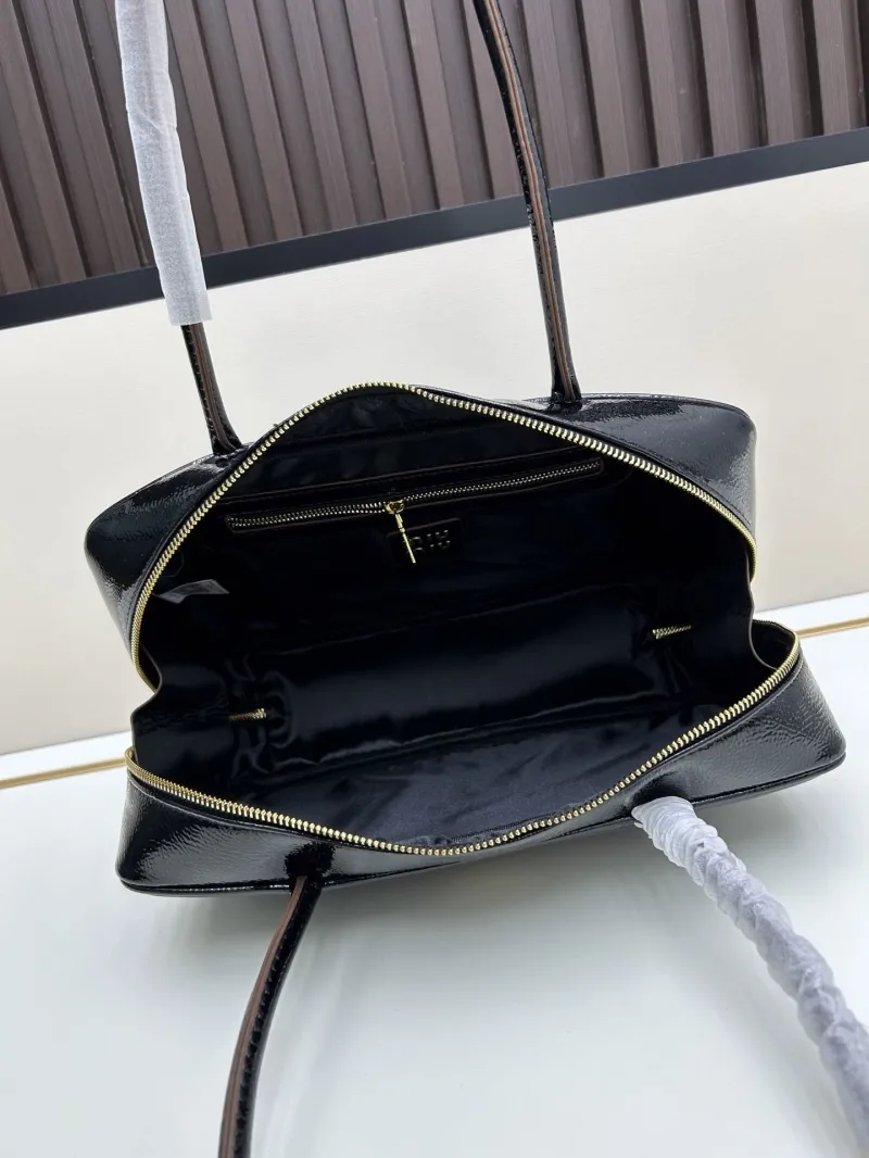 MIU MIU Black Top Handle Bag 2510 - Image 7