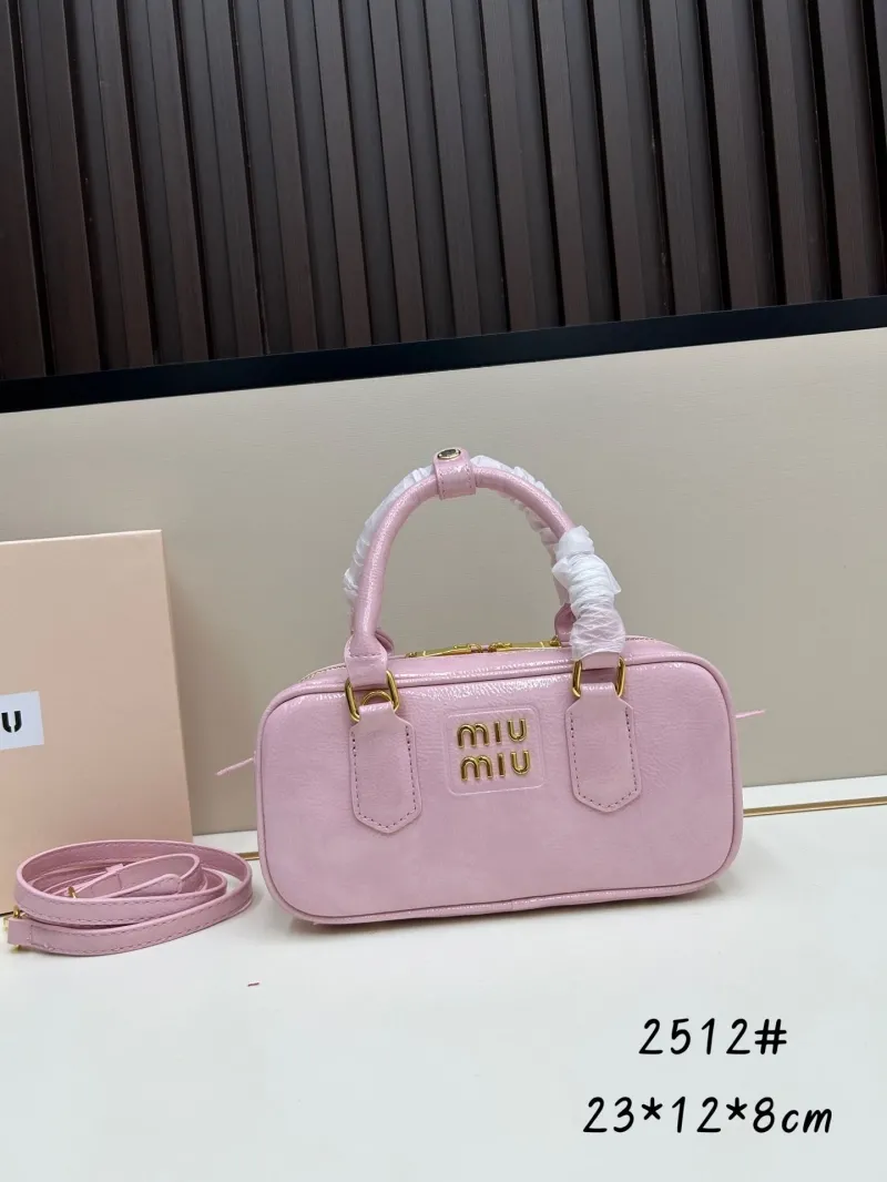MIU MIU Pink Top Handle Crossbody Bag 2512