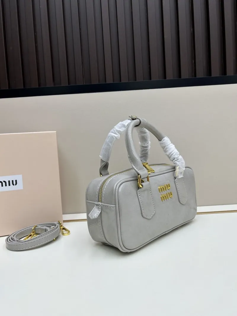 Alternative view of Miu Miu Gray Top Handle Bag 2512