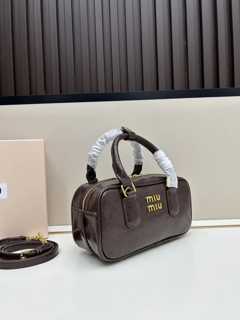 Alternative view of MIU MIU Dark Brown Top Handle Bag 2512