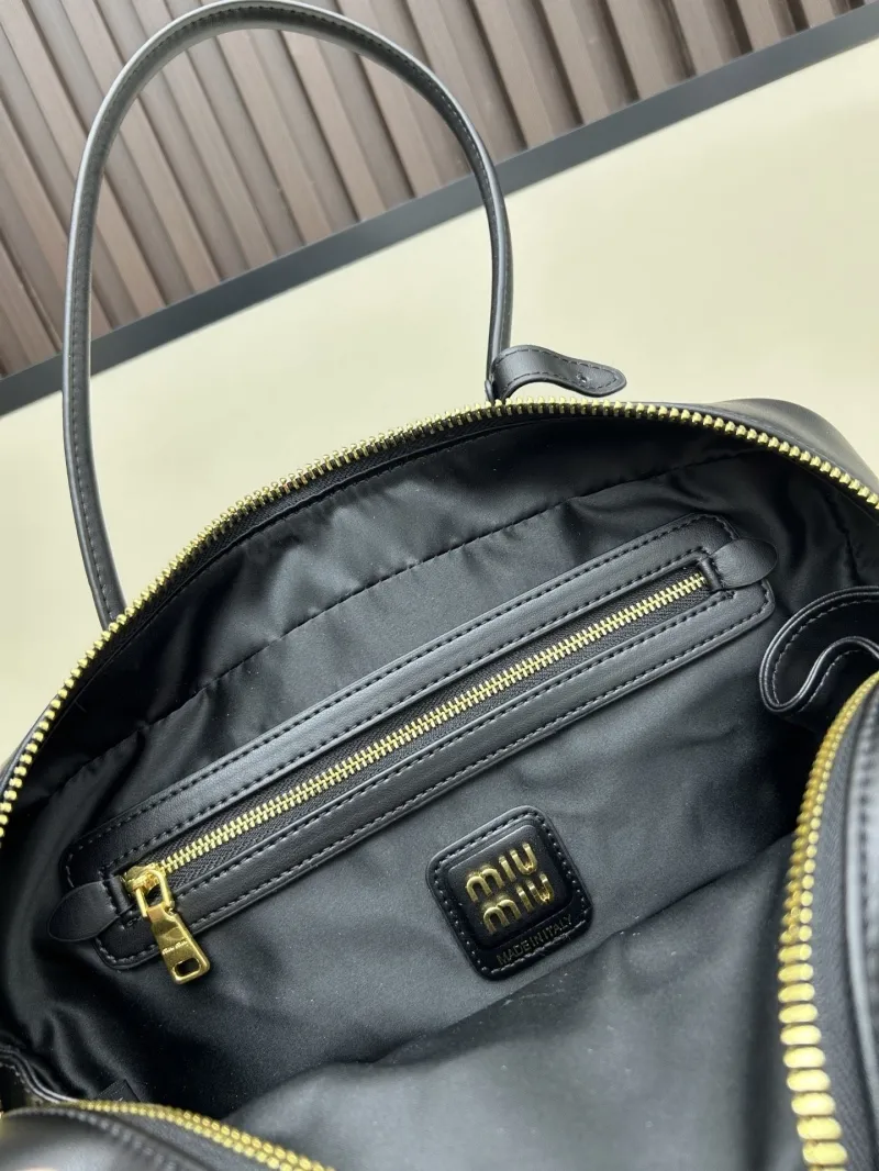 MIU MIU Black Top Handle Bag 07072 - Image 8