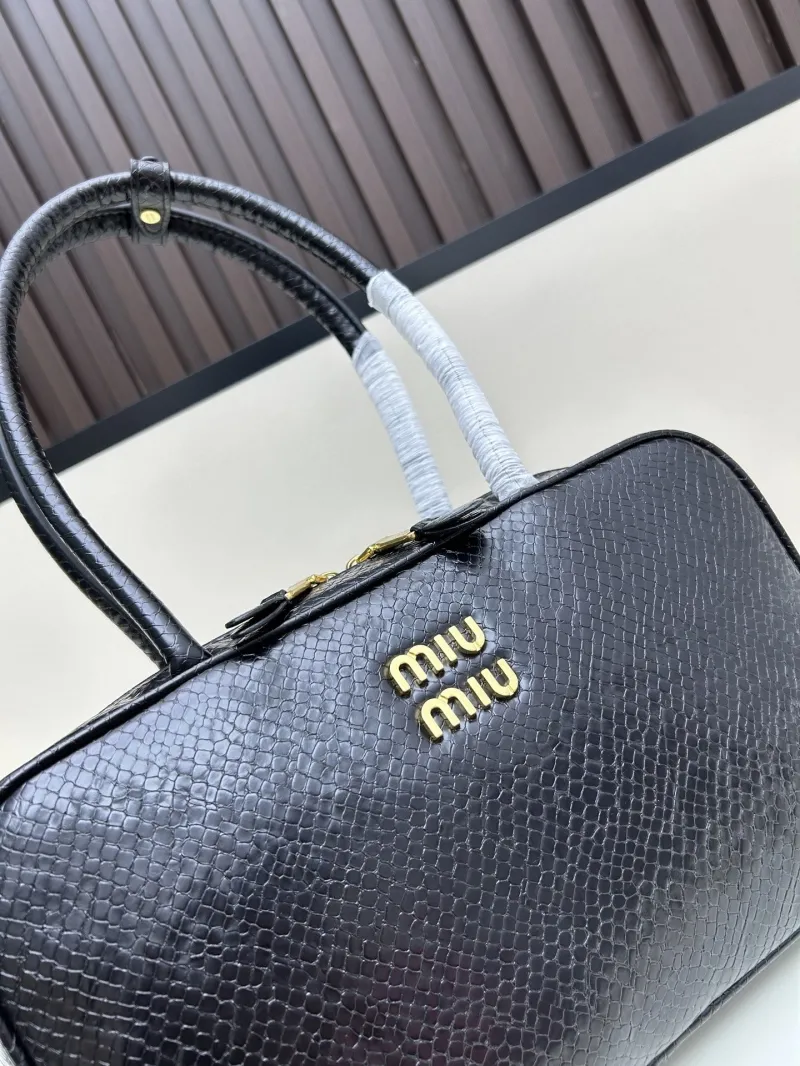 Miu Miu Black Top Handle Bag 02027 - Image 4