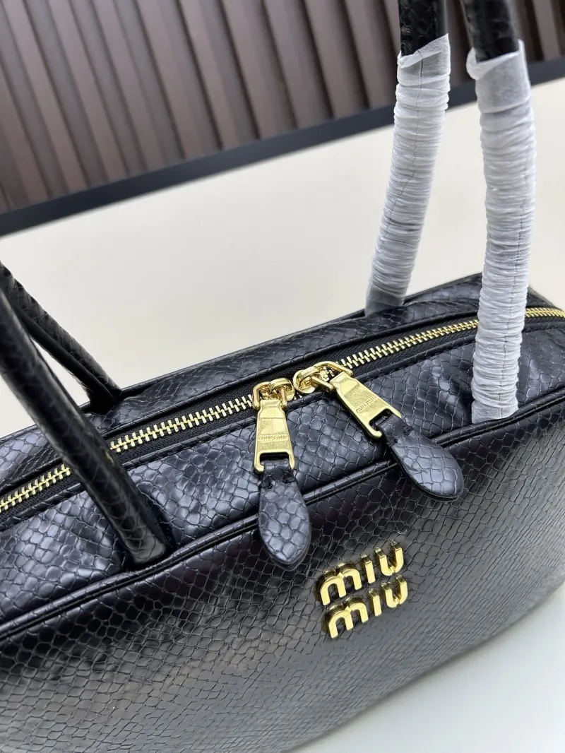 Miu Miu Black Top Handle Bag 02027 - Image 6
