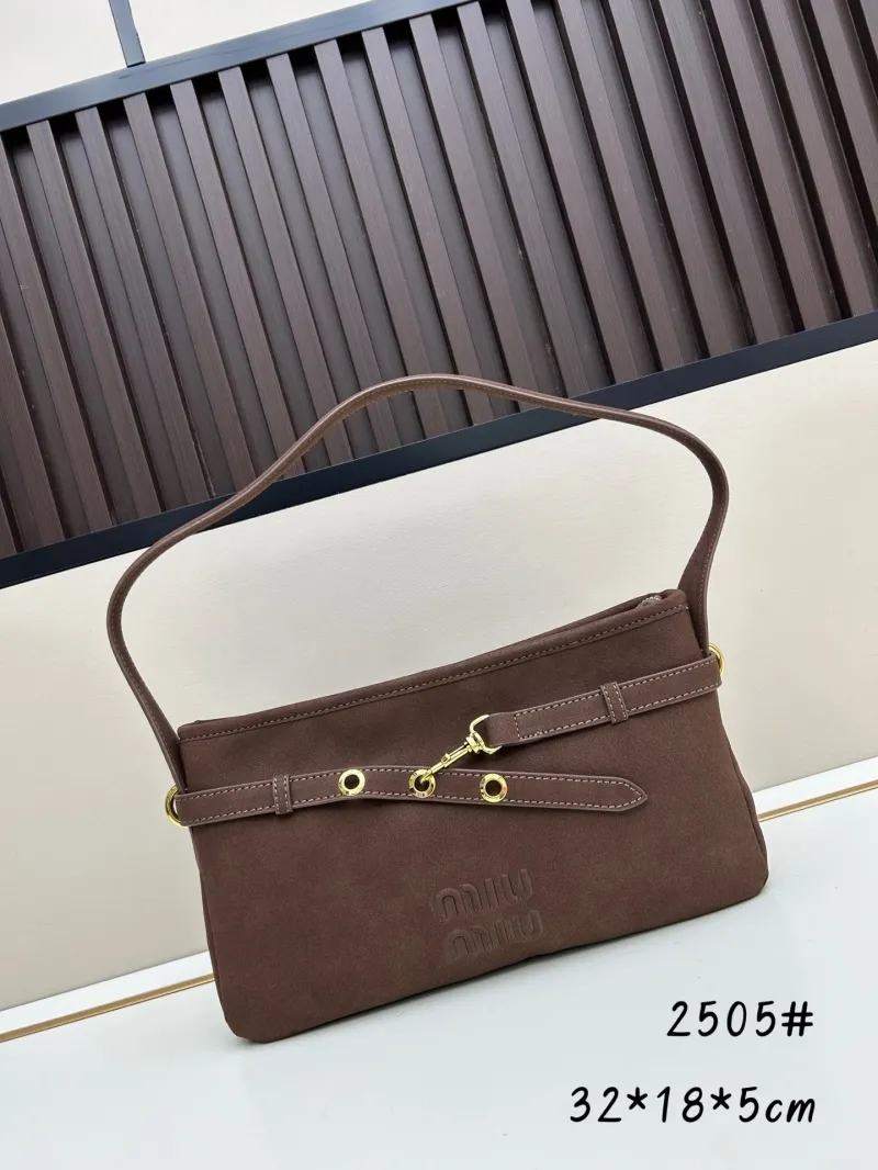 MIU MIU Brown Top Handle Bag 2505