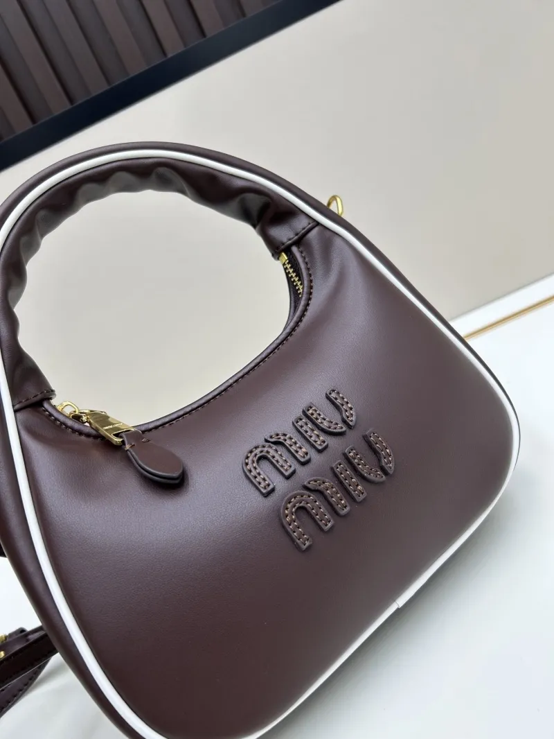 MIU MIU Brown Top Handle Crossbody Bag 02026 - Image 4