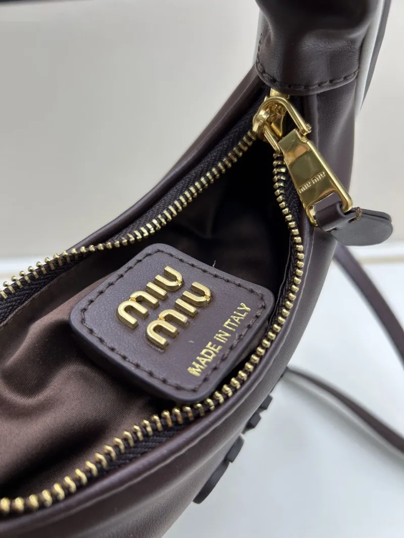 MIU MIU Brown Top Handle Crossbody Bag 02026 - Image 8