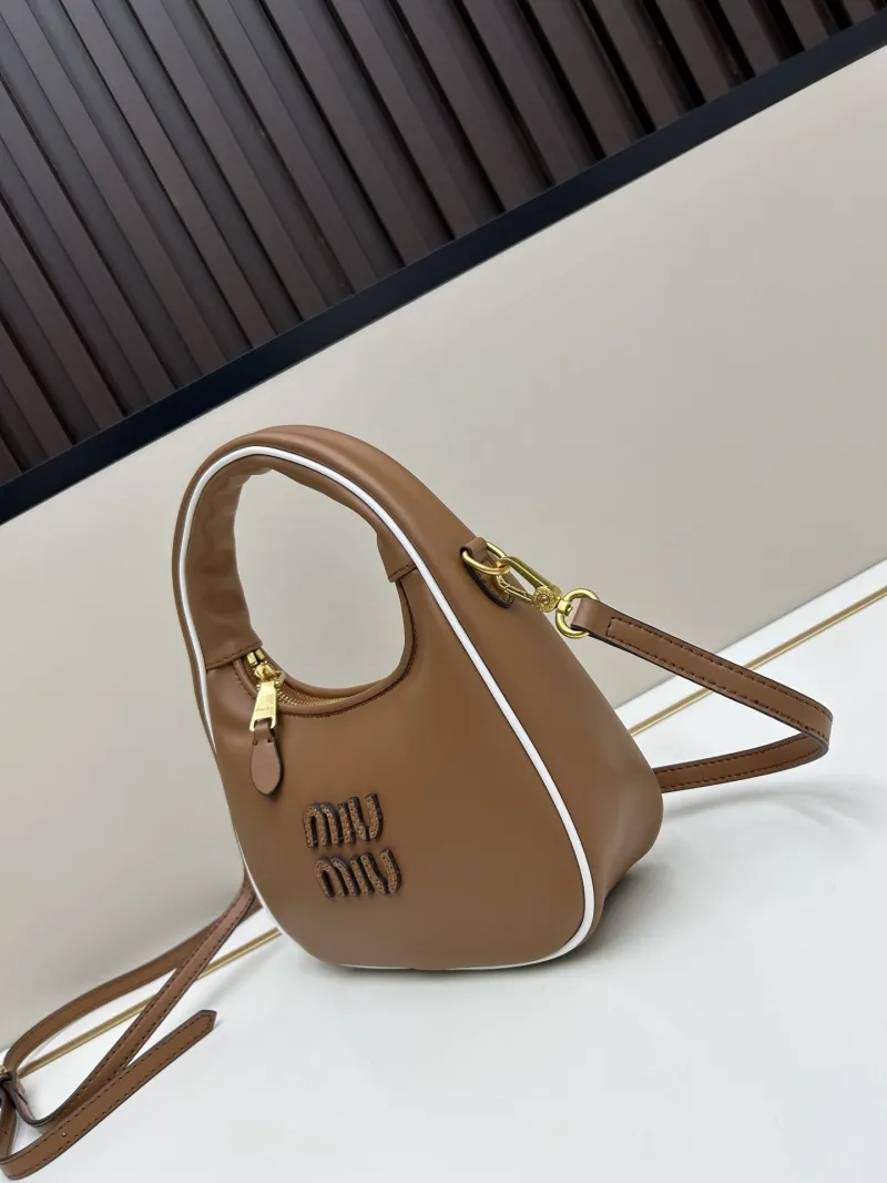 Alternative view of MIU MIU Brown Top Handle Crossbody Bag 02026