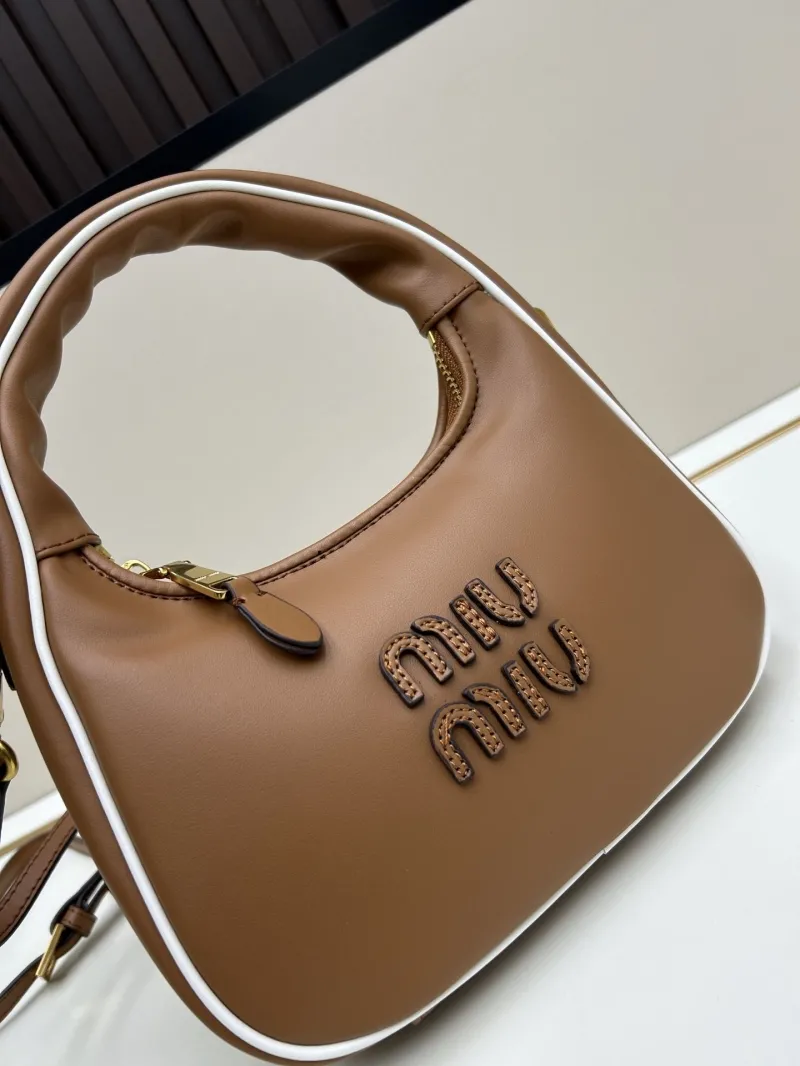 MIU MIU Brown Top Handle Crossbody Bag 02026 - Image 4