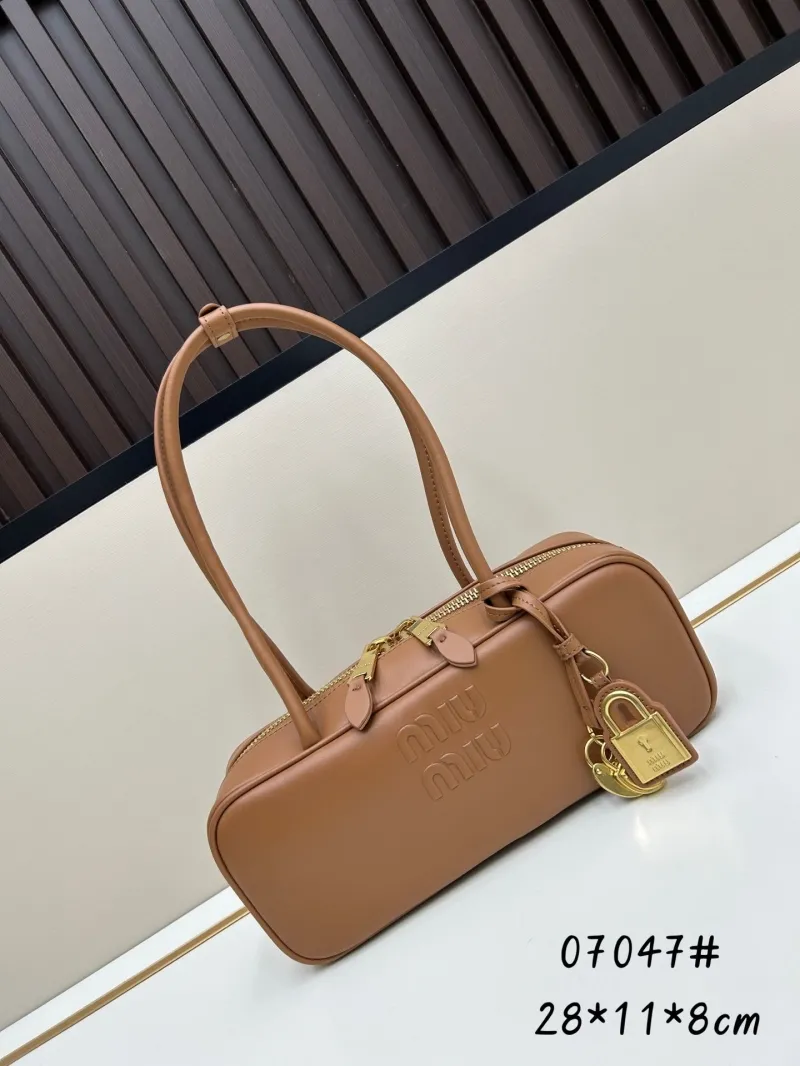 MIU MIU Brown Top Handle Bag 07047