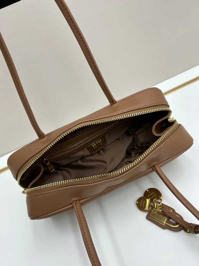 MIU MIU Brown Top Handle Bag 07047 - Image 7