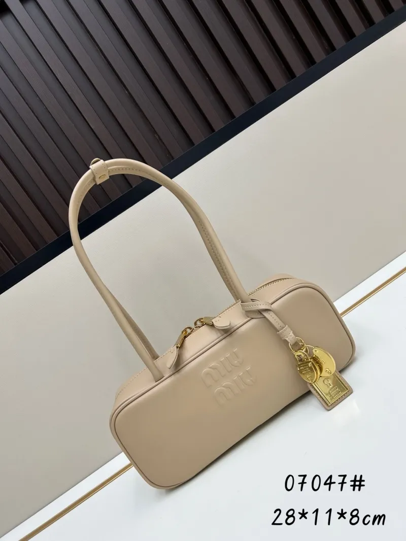 MIU MIU Beige Top Handle Bag 07047