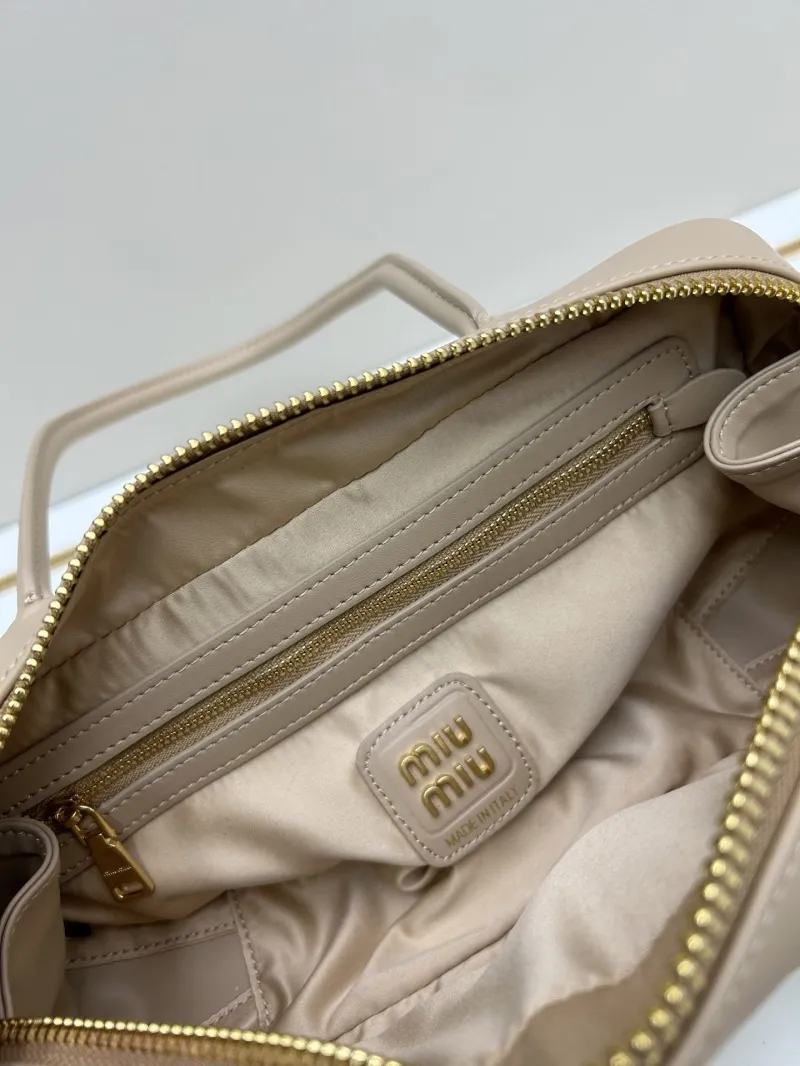 MIU MIU Beige Top Handle Bag 07047 - Image 8