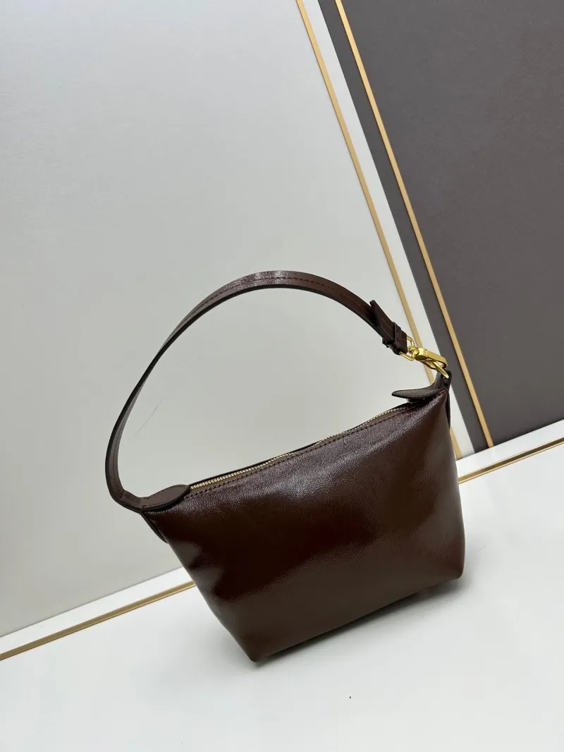 MIU MIU Brown Leather Top Handle Bag 02023 - Image 3