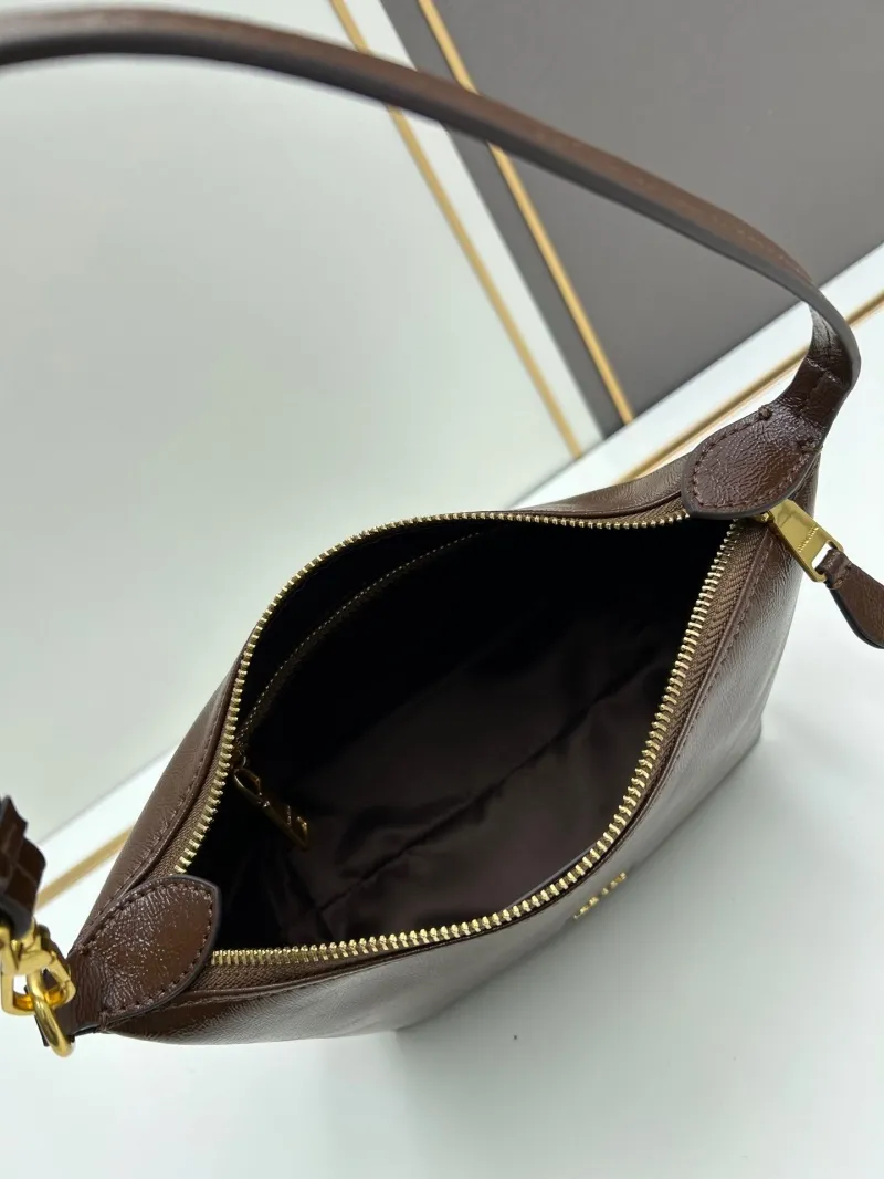 MIU MIU Brown Leather Top Handle Bag 02023 - Image 7