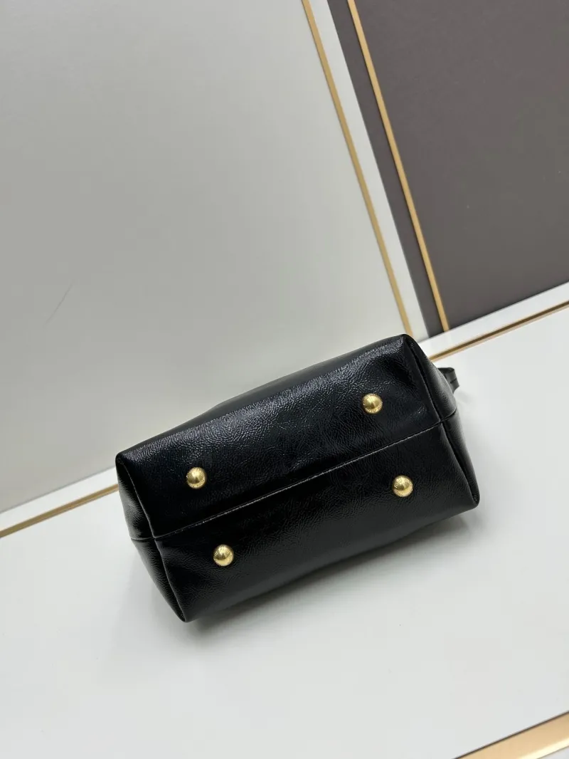 MIU MIU Black Leather Top Handle Bag 02023 - Image 5