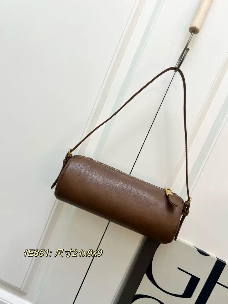Alternative view of MIU MIU Brown Cylindrical Shoulder Bag 1E851