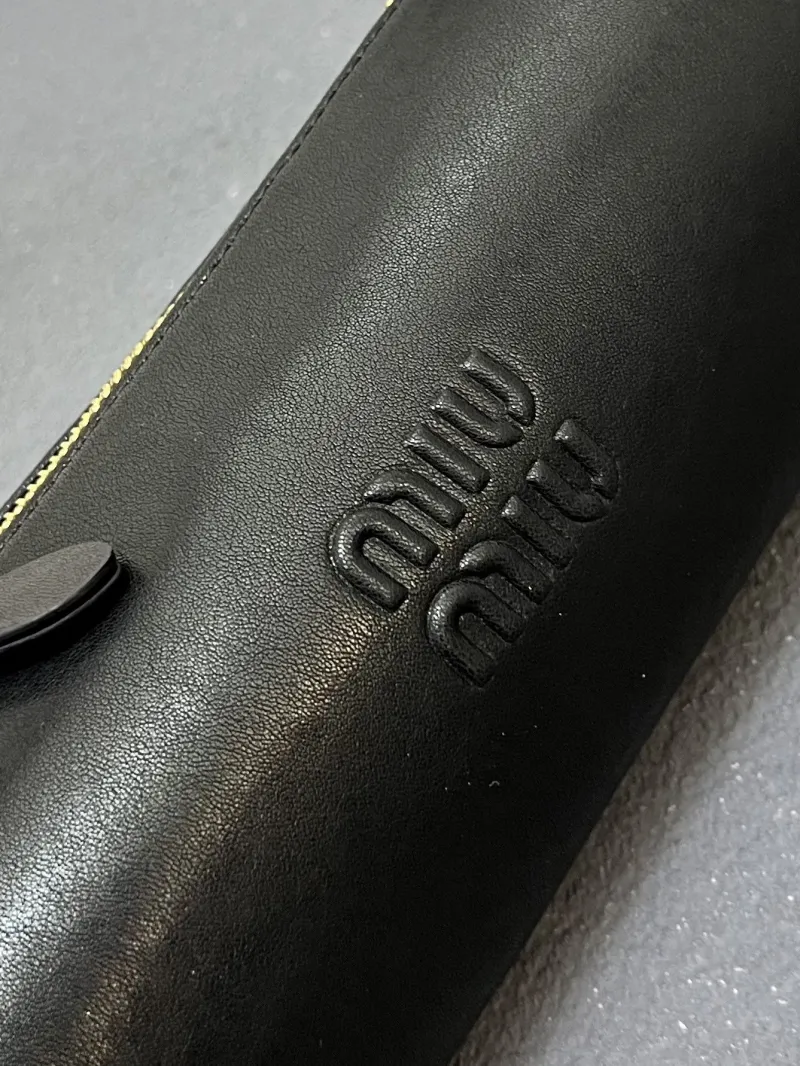 MIU MIU Black Cylinder Shoulder Bag 1E851 - Image 4