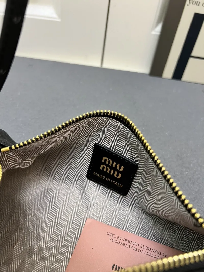 MIU MIU Black Cylinder Shoulder Bag 1E851 - Image 9