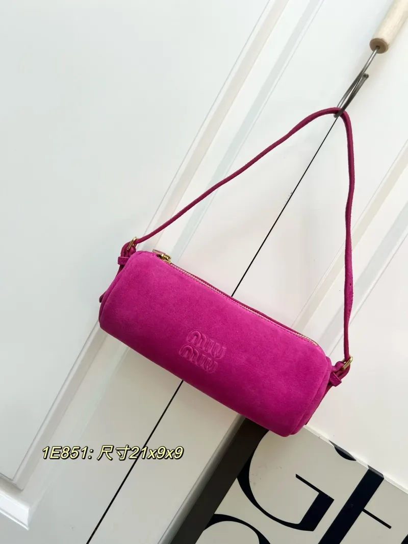 MIU MIU Fuchsia Cylindrical Shoulder Bag 1E851