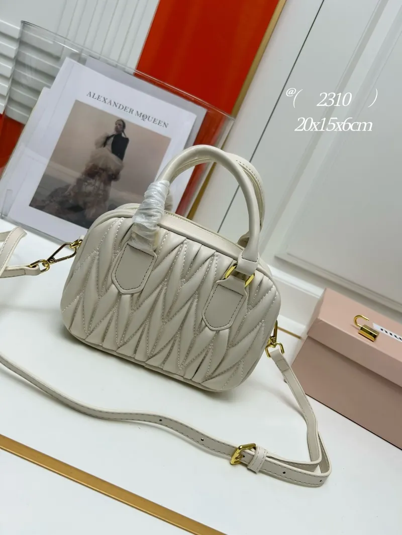 Alternative view of Miu Miu Cream Top Handle Crossbody Bag 2310