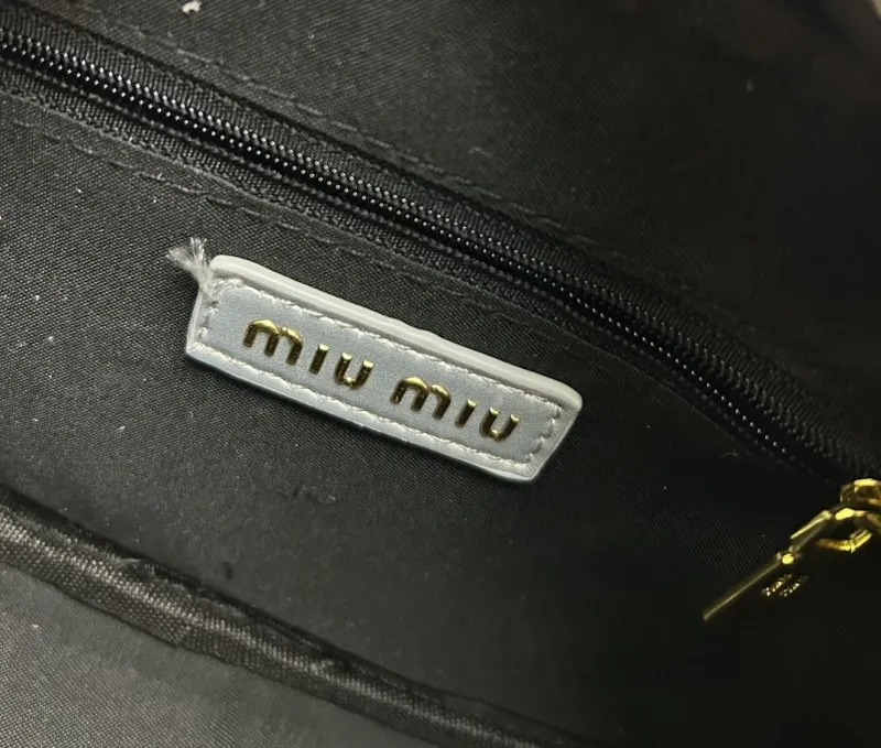 Miu Miu Silver Top Handle Crossbody Bag 2310 - Image 8