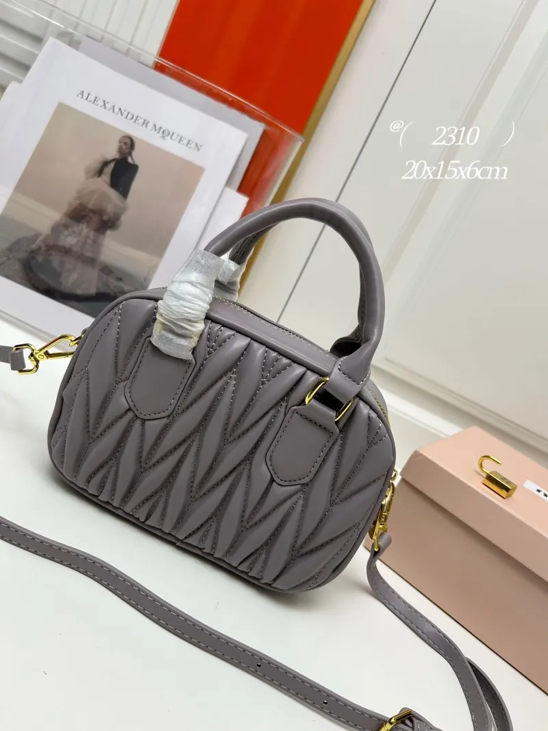 Alternative view of Miu Miu Gray Top Handle Crossbody Bag 2310