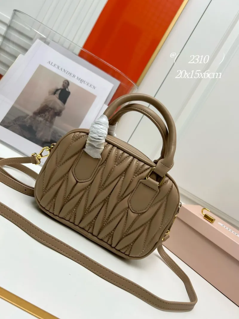 Alternative view of MIU MIU 2310 Beige Top Handle Crossbody Bag