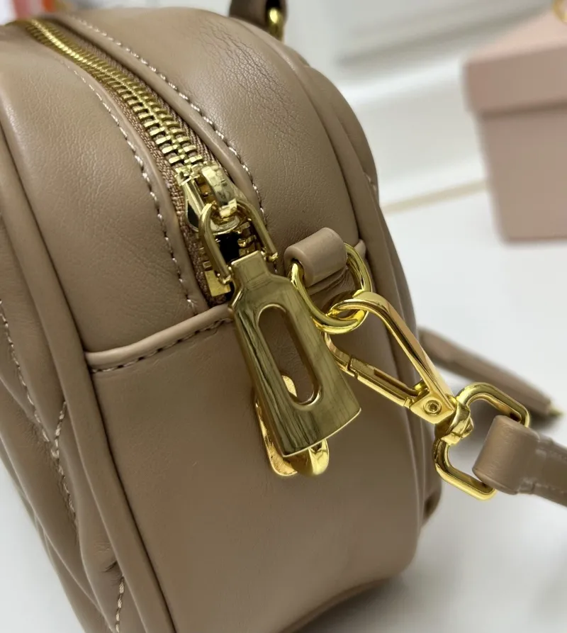 MIU MIU 2310 Beige Top Handle Crossbody Bag - Image 7