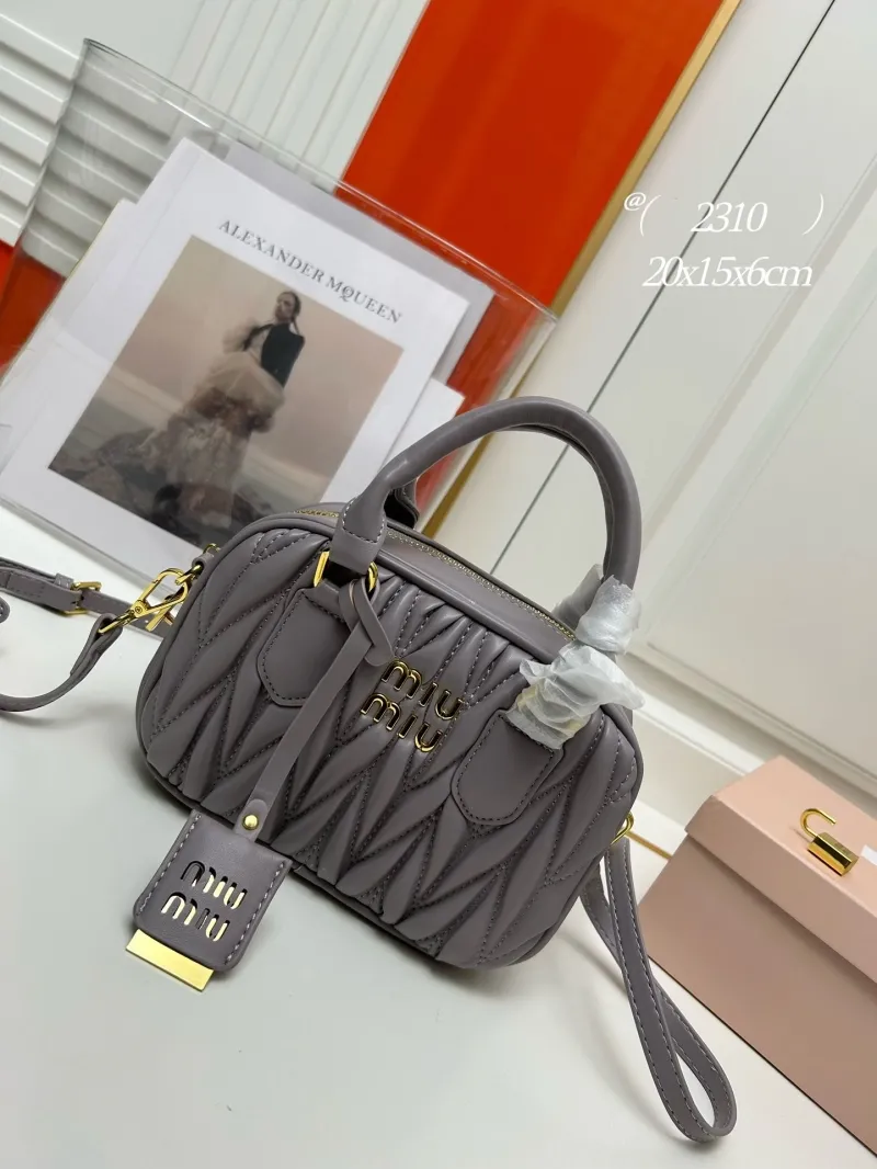 Alternative view of MIU MIU Matelasse Top Handle Crossbody Bag Model 2310