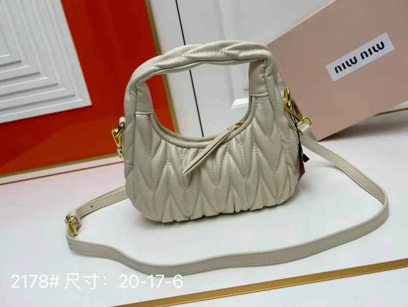Alternative view of Miu Miu Cream Top Handle Crossbody Bag 2178