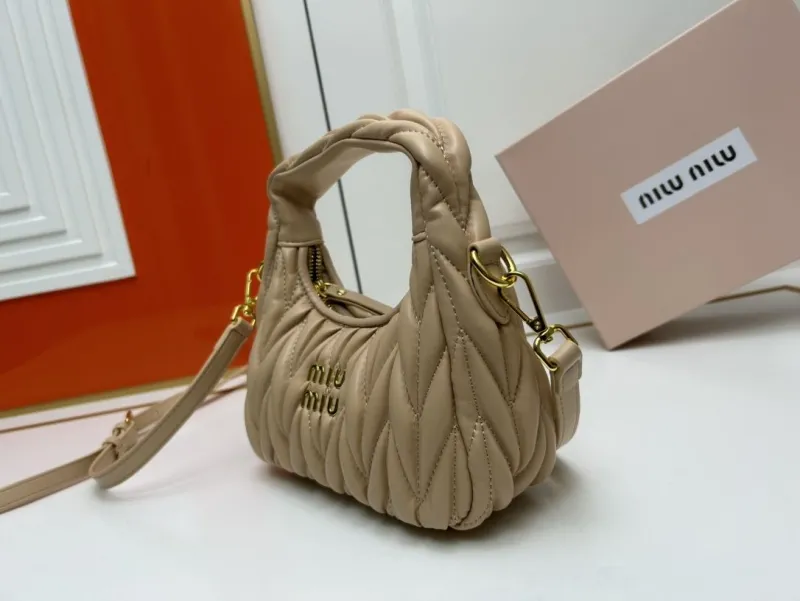 Miu Miu Beige Top Handle Crossbody Bag 2178 - Image 3