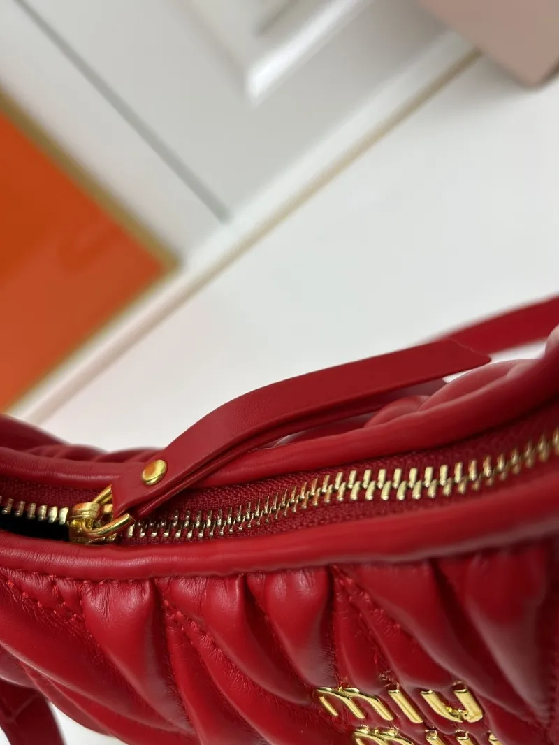 MIU MIU Red Top Handle Crossbody Bag 2178 - Image 6