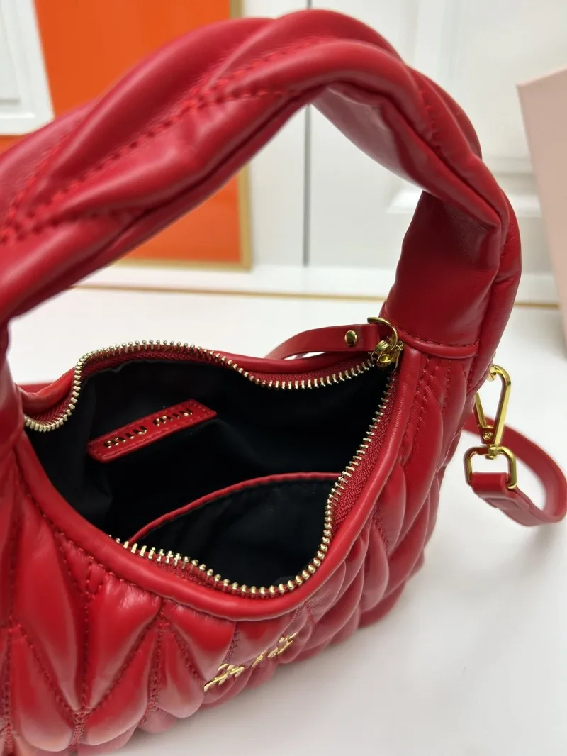MIU MIU Red Top Handle Crossbody Bag 2178 - Image 7