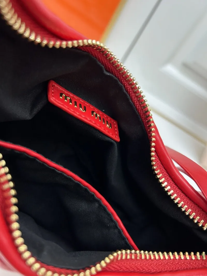 MIU MIU Red Top Handle Crossbody Bag 2178 - Image 8