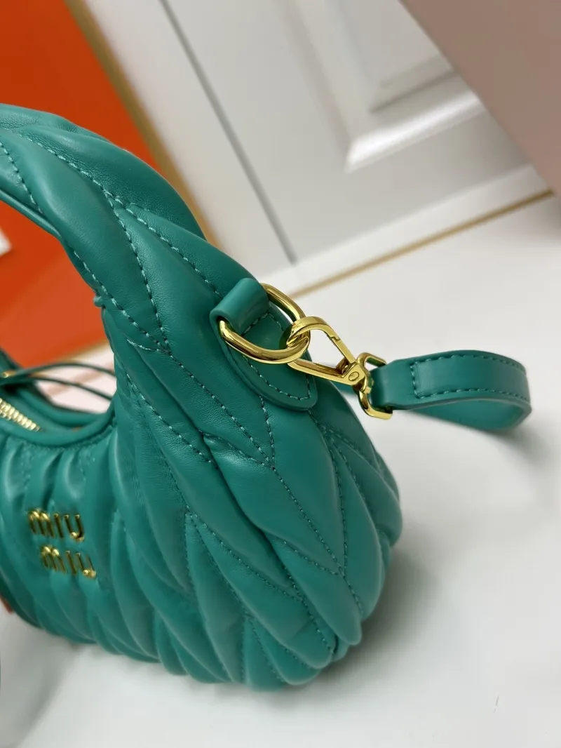 Miu Miu Green Top Handle Crossbody Bag 2178 - Image 5