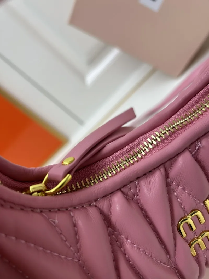 Miu Miu Pink Quilted Top Handle Crossbody Bag 2178 - Image 7