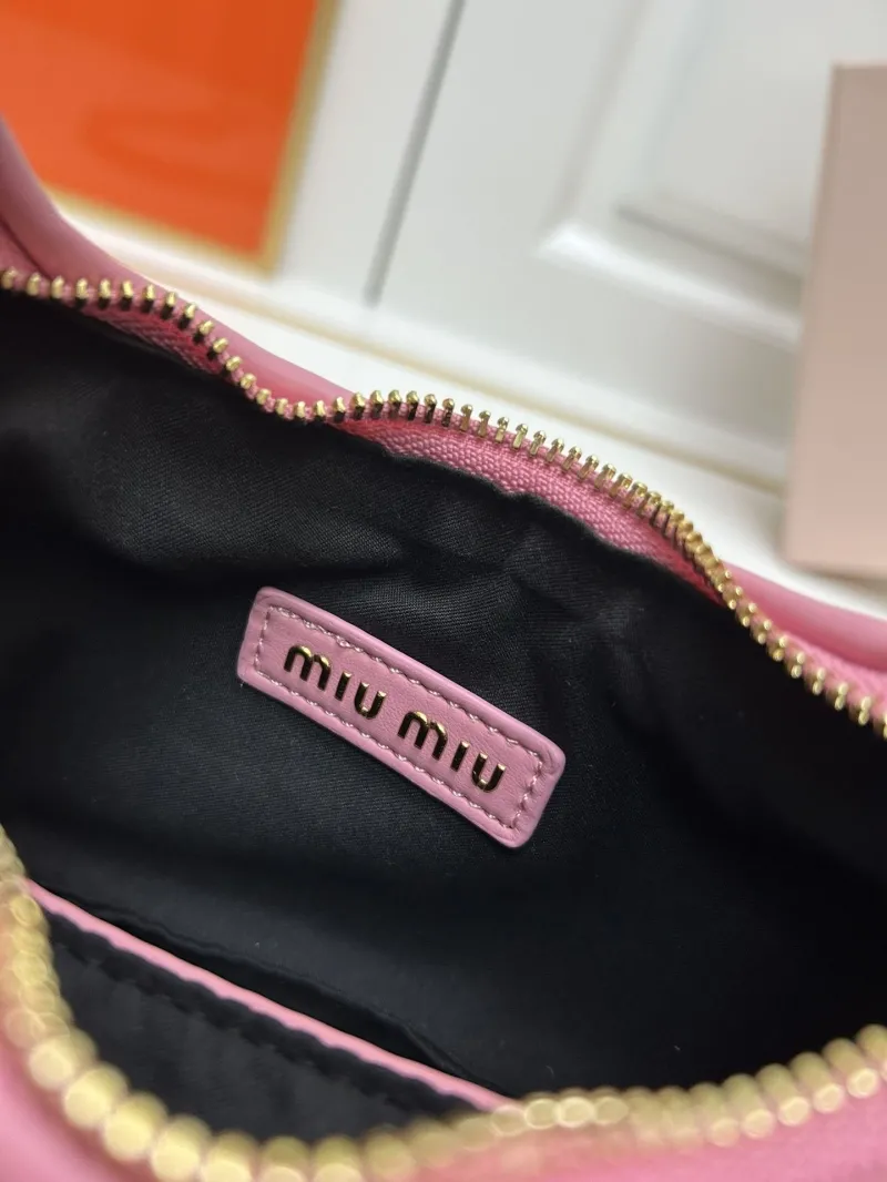 Miu Miu Pink Quilted Top Handle Crossbody Bag 2178 - Image 9
