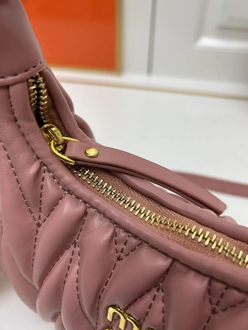 Miu Miu Pink Quilted Top Handle Crossbody Bag - Image 7