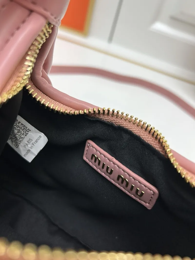 Miu Miu Pink Quilted Top Handle Crossbody Bag - Image 9