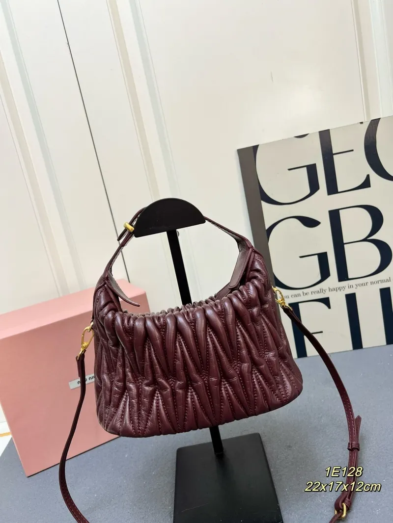 Alternative view of Miu Miu Burgundy Top Handle Crossbody Bag 1E128