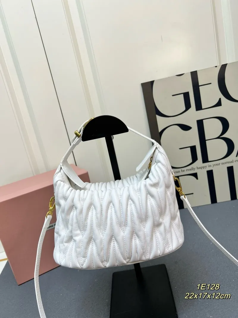 Alternative view of Miu Miu White Top Handle Crossbody Bag 1E128