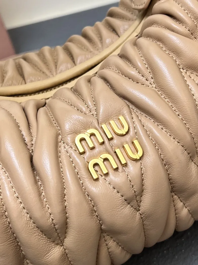 Miu Miu Beige Top Handle Crossbody Bag 1E128 - Image 5