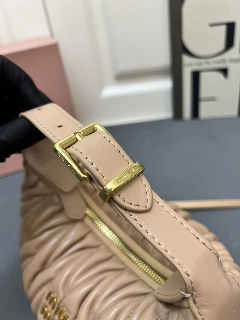 Miu Miu Beige Top Handle Crossbody Bag 1E128 - Image 6
