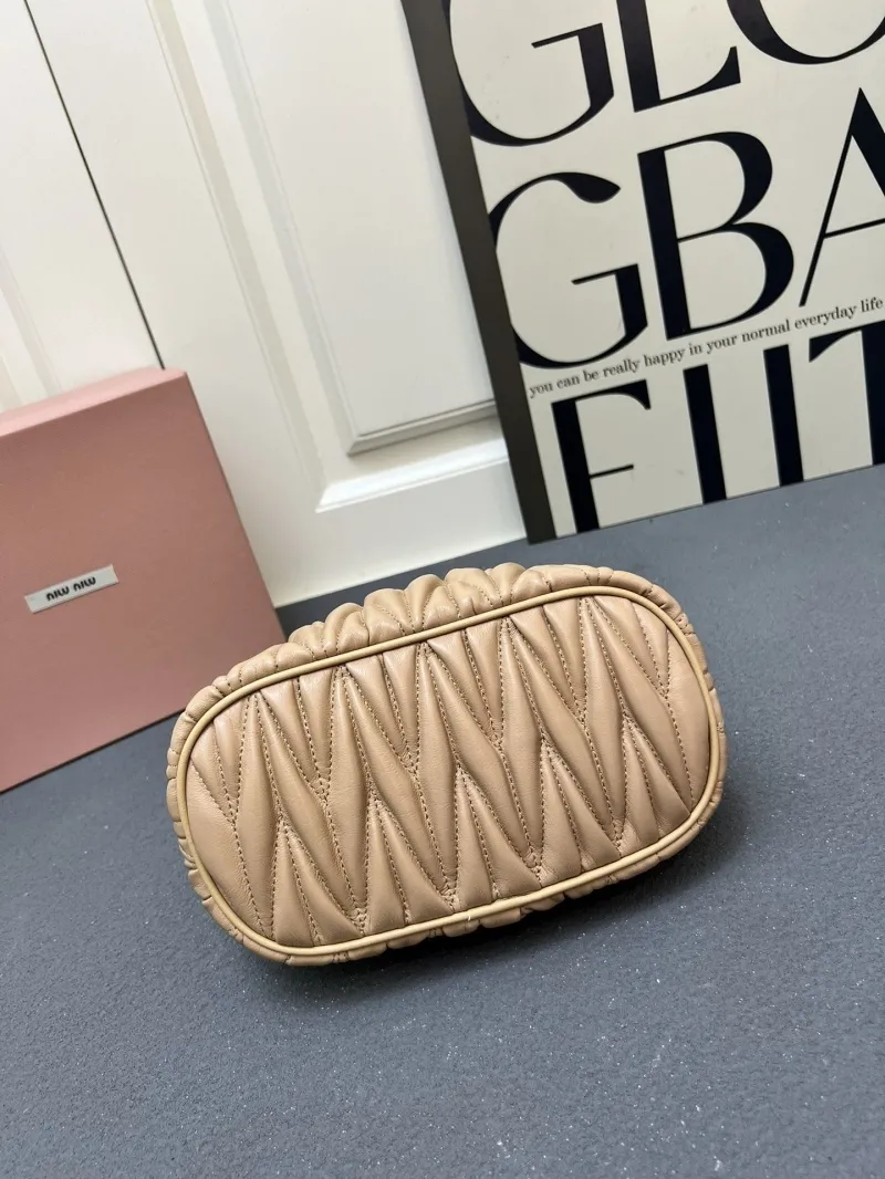 Miu Miu Beige Top Handle Crossbody Bag 1E128 - Image 7